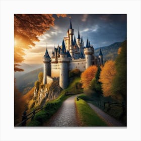 Castle In The Woods 1 Canvas Print