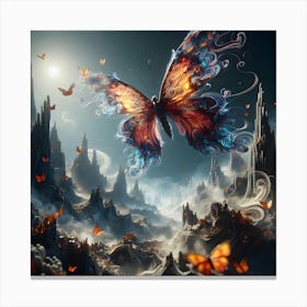 Butterfly In The Sky 8 Canvas Print