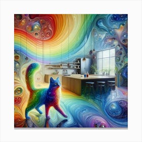 Creative Feline Cat Artwork 70 Canvas Print