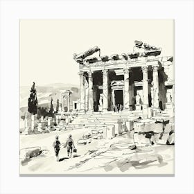 Aegean Ruins Canvas Print