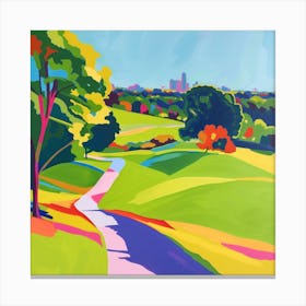 Abstract Park Collection Primrose Hill London 3 Canvas Print