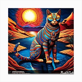 Egyptian Cat Canvas Print