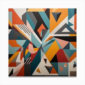 Abstract Geometric Mural Canvas Print