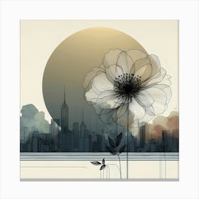 Flower In The Sky 7 Canvas Print