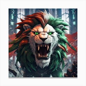 Joker Lion Canvas Print