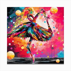 Flamingo Dancer Canvas Print