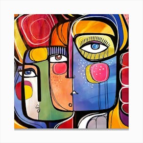 Abstract Of Women Canvas Print