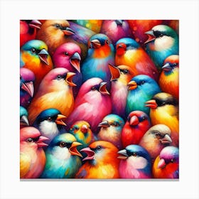Many Birds Singing Canvas Print