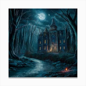 Haunted House 2 Canvas Print