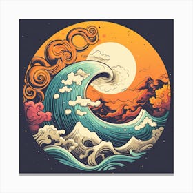 Asian Wave Canvas Print