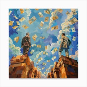 'Money In The Sky' Canvas Print