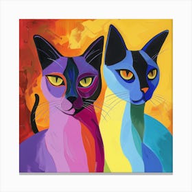 Kisha2849 Burmese Cats Colorful Picasso Style No Negative Space 3089b1b9 713e 4838 B03e D42bc545f0cf Canvas Print