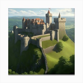 Castle On A Hill 1 Canvas Print