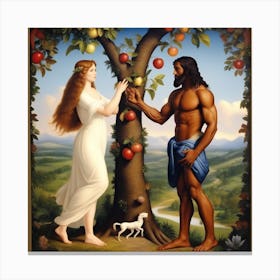 Adam And Eve 9 Canvas Print