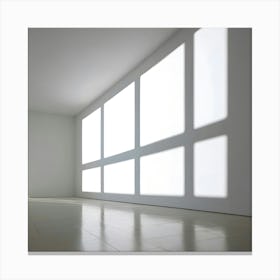 Empty Room With White Walls Canvas Print
