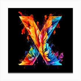 Letter X Canvas Print