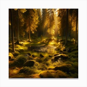 Mossy Forest Canvas Print