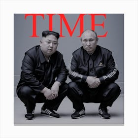 Time Cover Putin Kim Canvas Print