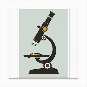 Scientific Microscope Vision Print Art Canvas Print