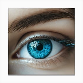 Blue Eye Stock Videos & Royalty-Free Footage Canvas Print