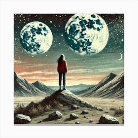 Two Moons.AI Canvas Print