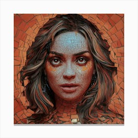 Mosaic Girl Canvas Print