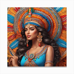 Mexican Woman 1 Canvas Print