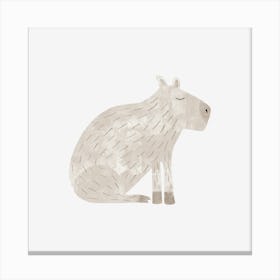 Capybara Watercolor 2 Canvas Print