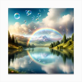 bubbles everywhere Canvas Print