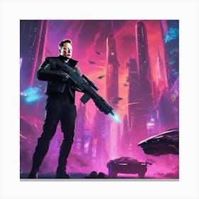 Futuristic City 96 Canvas Print