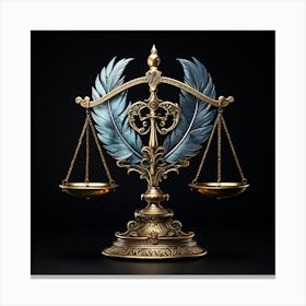 Scales Of Justice Canvas Print