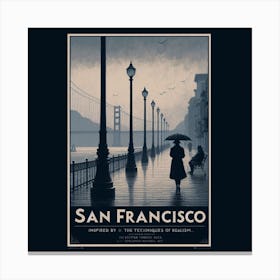 San Francisco Travel Poster 2 Canvas Print