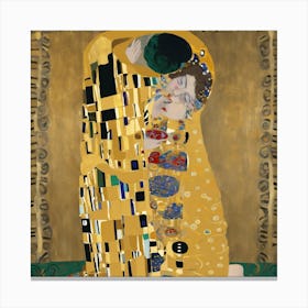 Kiss By Gustav Klimt 9 Canvas Print