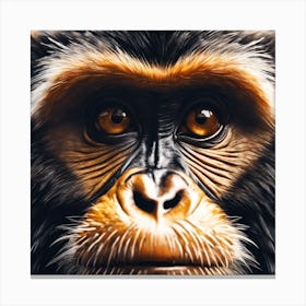 Chimpanzee Portrait 14 Canvas Print