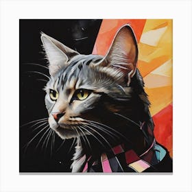 Cat Portrait Canvas Print