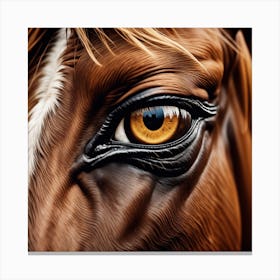 Eye Of A Horse 39 Canvas Print