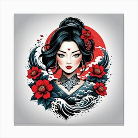 Geisha 1 Canvas Print