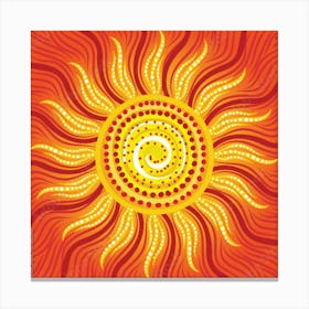 Aboriginal Sun 1 Canvas Print