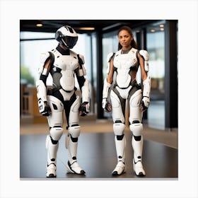 Building A Strong Futuristic Suit Like The One In The Image Requires A Significant Amount Of Expertise, Resources, And Time 8 Canvas Print