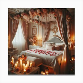Romantic Bedroom 2 Canvas Print