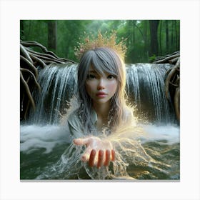 Lady From The Lake Canvas Print