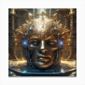 Futuristic Head 1 Canvas Print