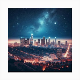Skyline Of Los Angeles Canvas Print