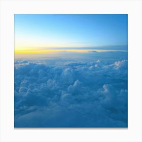 Sunrise Over Clouds Canvas Print