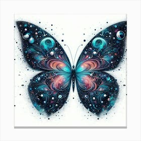 Galaxy Butterfly Art Canvas Print