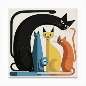 Family Of Cats 1 Canvas Print