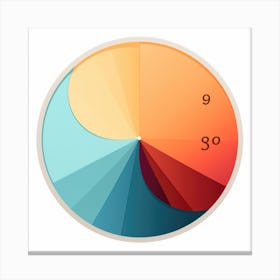 Pie Chart Canvas Print