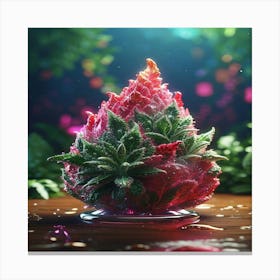 Cannabis Flower Canvas Print