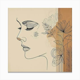 A woman's face 9 Canvas Print