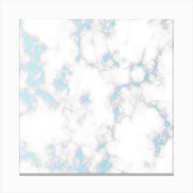 Blue Pastel Marble Canvas Print